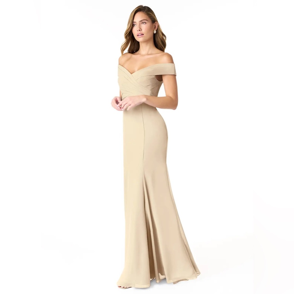 Elegant Off-Shoulder Cream Dress